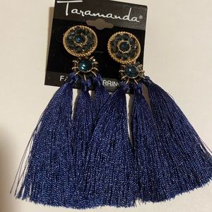 Blue Gem Boho Earing